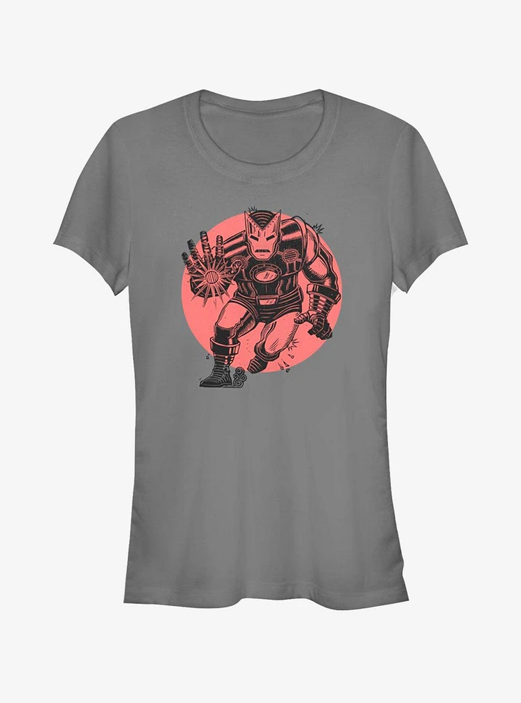 Marvel Iron Man Red Sun Girls T-Shirt