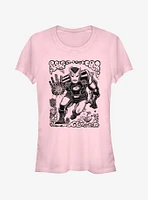 Marvel Iron Man Stencil Girls T-Shirt