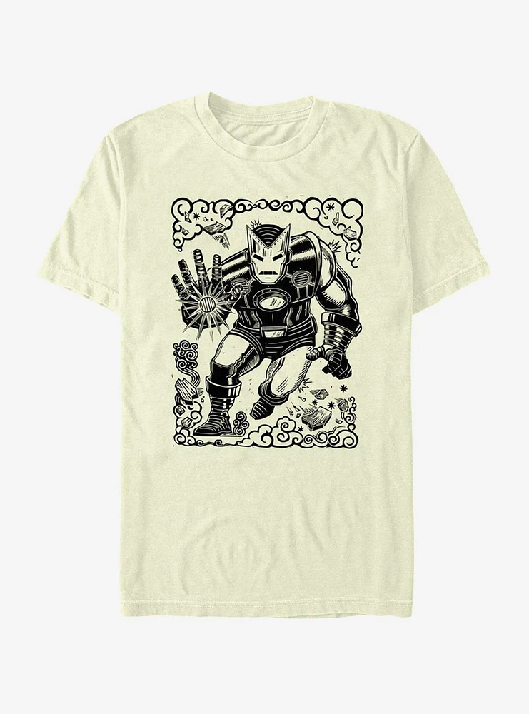 Marvel Iron Man Stencil T-Shirt