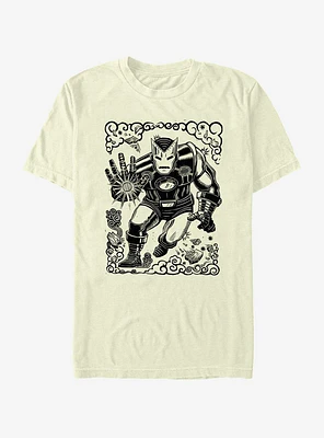 Marvel Iron Man Stencil T-Shirt