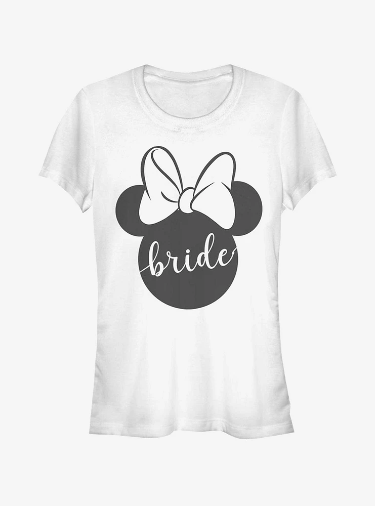 Disney Mickey Mouse Bow Bride Girls T-Shirt