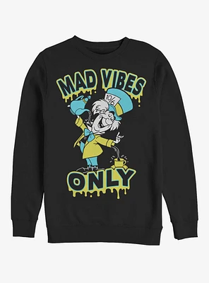 Disney Alice Wonderland Spill It Hatter Crew Sweatshirt