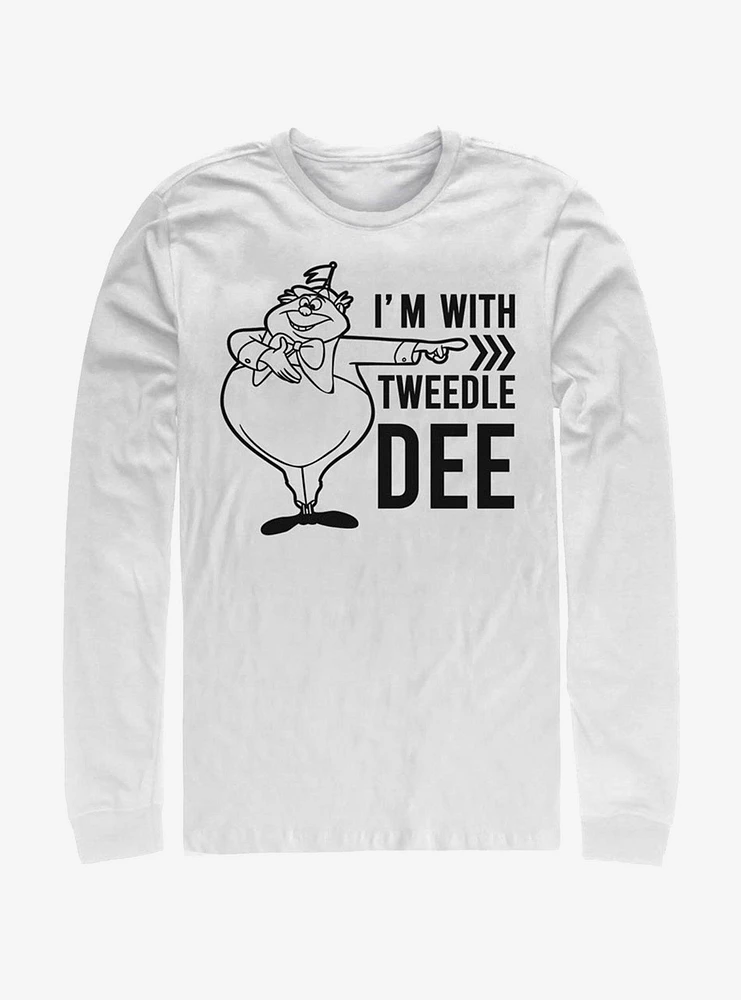 Disney Alice Wonderland I'm With Tweedle Dee Long-Sleeve T-Shirt