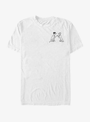 Disney 101 Dalmatians Pongo And Perdy Line T-Shirt