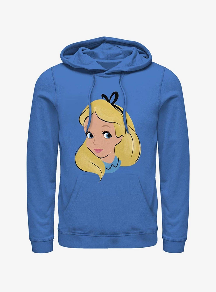 Disney Alice Wonderland Big Face Hoodie