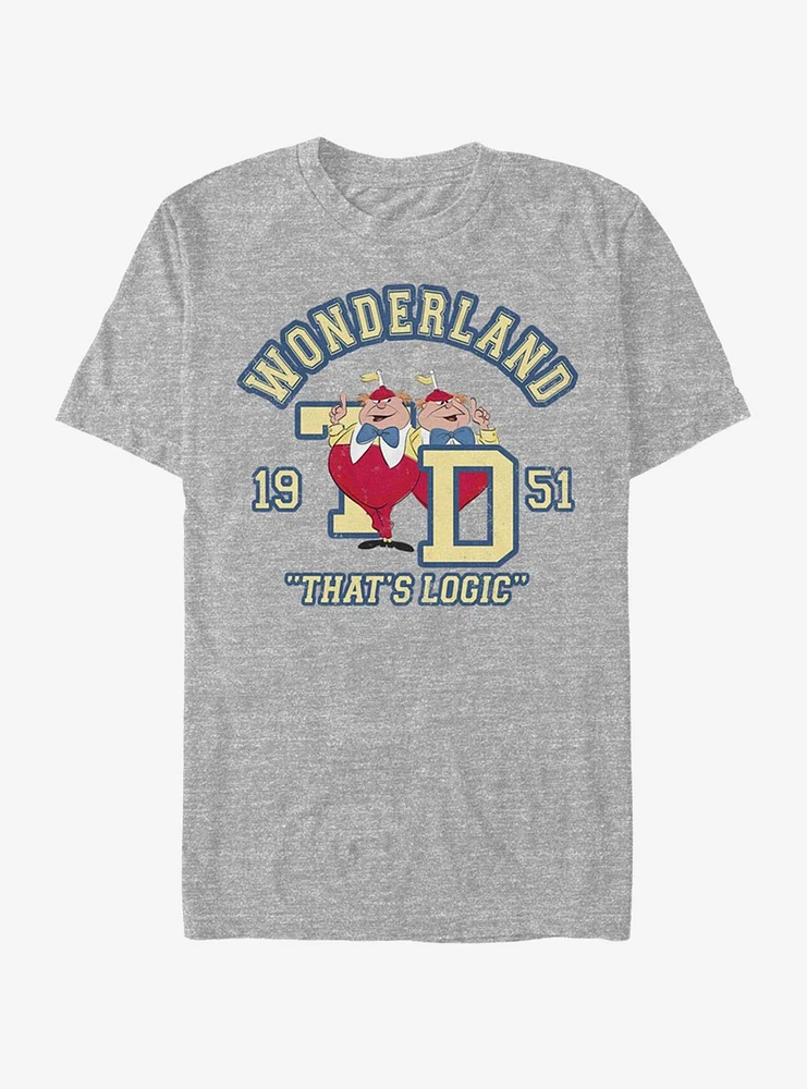 Disney Alice Wonderland Tweedle Collegiate T-Shirt