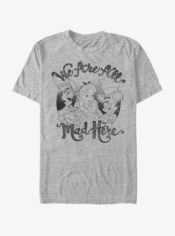 Disney Alice Wonderland All Mad Here T-Shirt