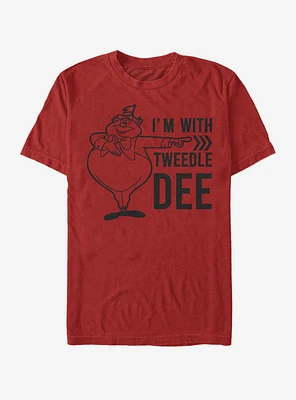 Disney Alice Wonderland I'm With Tweedle Dee T-Shirt