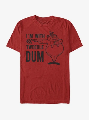 Disney Alice Wonderland I'm With Tweedle Dum T-Shirt