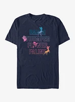 Disney Bambi Characters Names Stacked T-Shirt