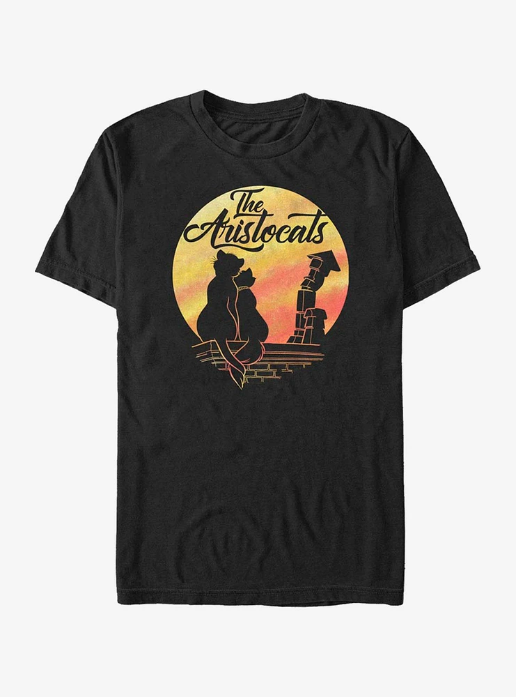 Disney The Aristocats Moon Silhouette T-Shirt