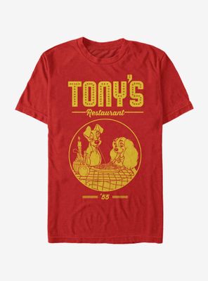 Disney Lady And The Tramp Tonys Restaurant T-Shirt