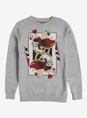 Disney Alice Wonderland Queen Of Hearts Sweatshirt