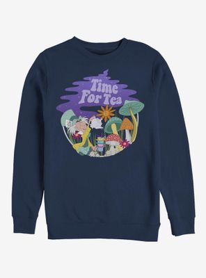 Disney Alice Wonderland Tea Time Filled Sweatshirt