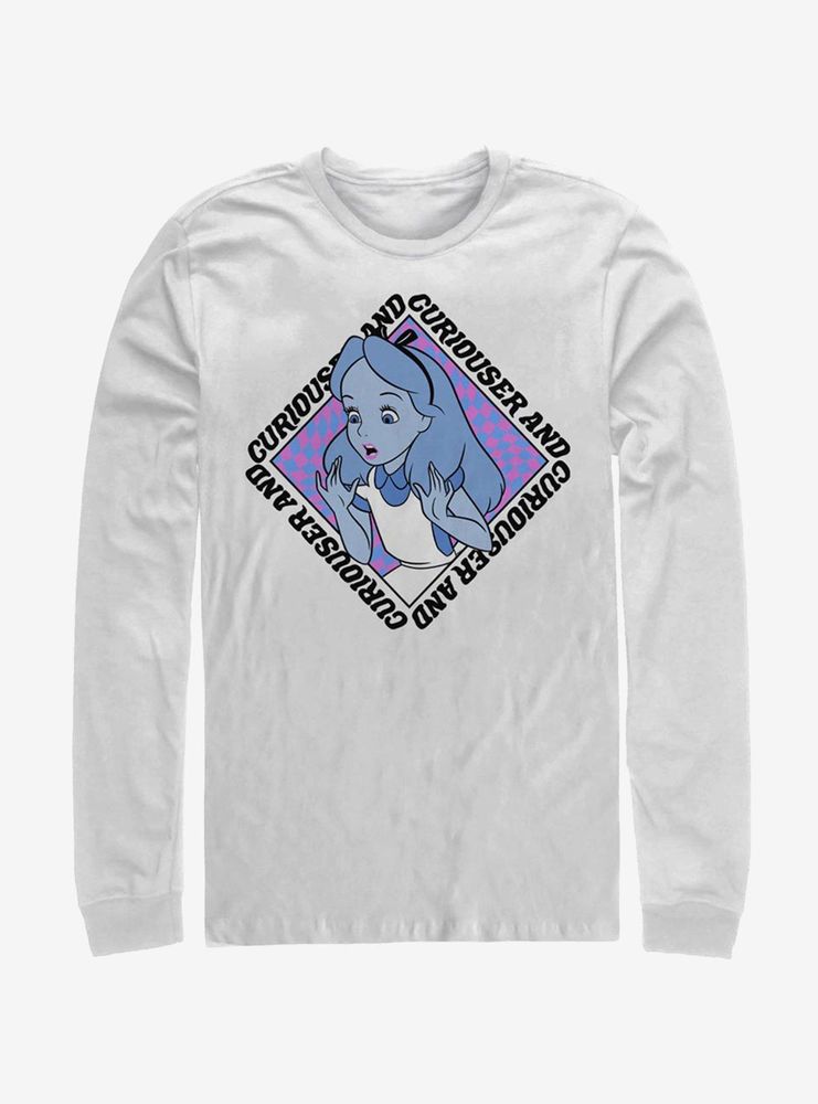 Disney Alice Wonderland Face Long-Sleeve T-Shirt