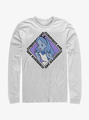 Disney Alice Wonderland Face Long-Sleeve T-Shirt