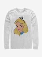 Disney Alice Wonderland Big Face Long-Sleeve T-Shirt