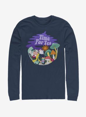 Disney Alice Wonderland Tea Time Filled Long-Sleeve T-Shirt