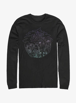 Disney Alice Wonderland Tea Time Line Long-Sleeve T-Shirt