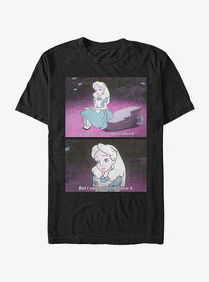 Disney Alice Wonderland Advice Meme T-Shirt