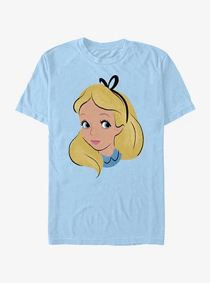 Disney Alice Wonderland Big Face T-Shirt