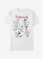 Disney 101 Dalmatians Puppy Names T-Shirt