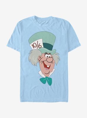 Disney Alice Wonderland Mad Hatter Big Face T-Shirt