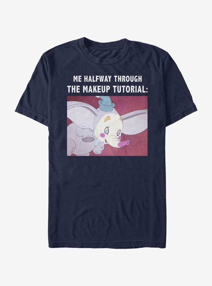 Disney Dumbo Makeup Meme T-Shirt