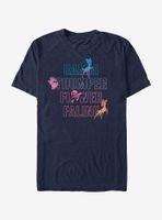 Disney Bambi Characters Names Stacked T-Shirt