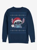 Disney Lilo And Stitch Holiday Santa Hat Sweatshirt