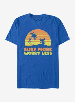 Disney Lilo And Stitch Surf More Worry Less T-Shirt