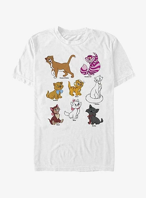Disney Cats Grid T-Shirt