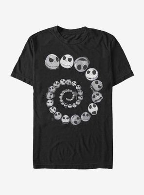 Disney The Nightmare Before Christmas Jack Emotions Spiral T-Shirt