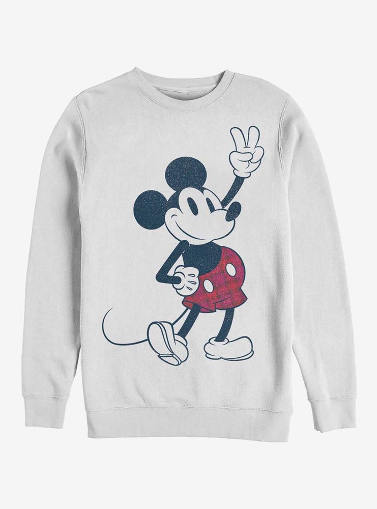 Disney Mickey Mouse Plaid Sweatshirt