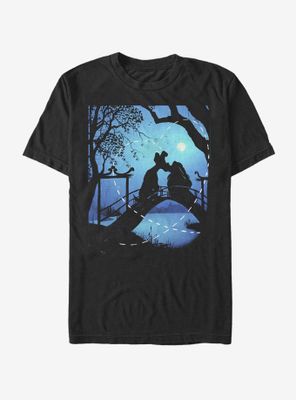 Disney Lady And The Tramp Silhouette Love T-Shirt