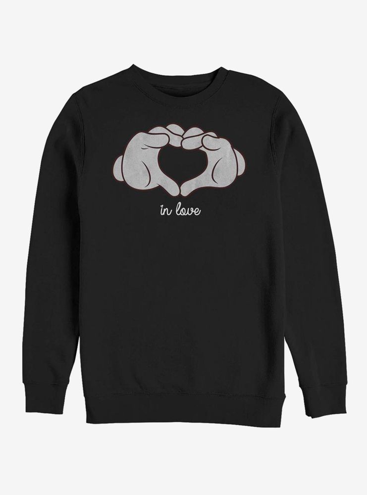 Disney Mickey Mouse Glove Heart Sweatshirt