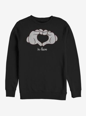 Disney Mickey Mouse Glove Heart Sweatshirt