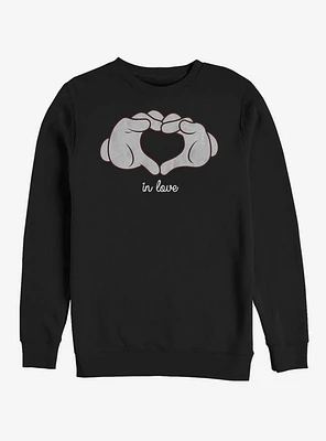 Disney Mickey Mouse Glove Heart Sweatshirt
