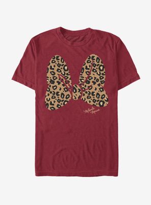 Disney Minnie Mouse Animal Print Bow T-Shirt