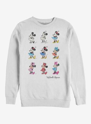 Disney Mickey Mouse Minnie Evolution Sweatshirt
