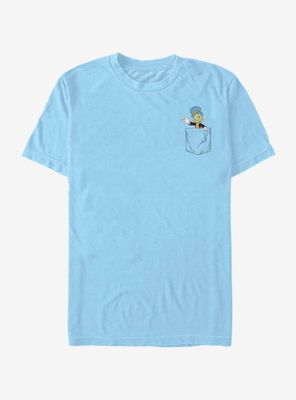 Disney Pinocchio Jiminy Faux Pocket T-Shirt