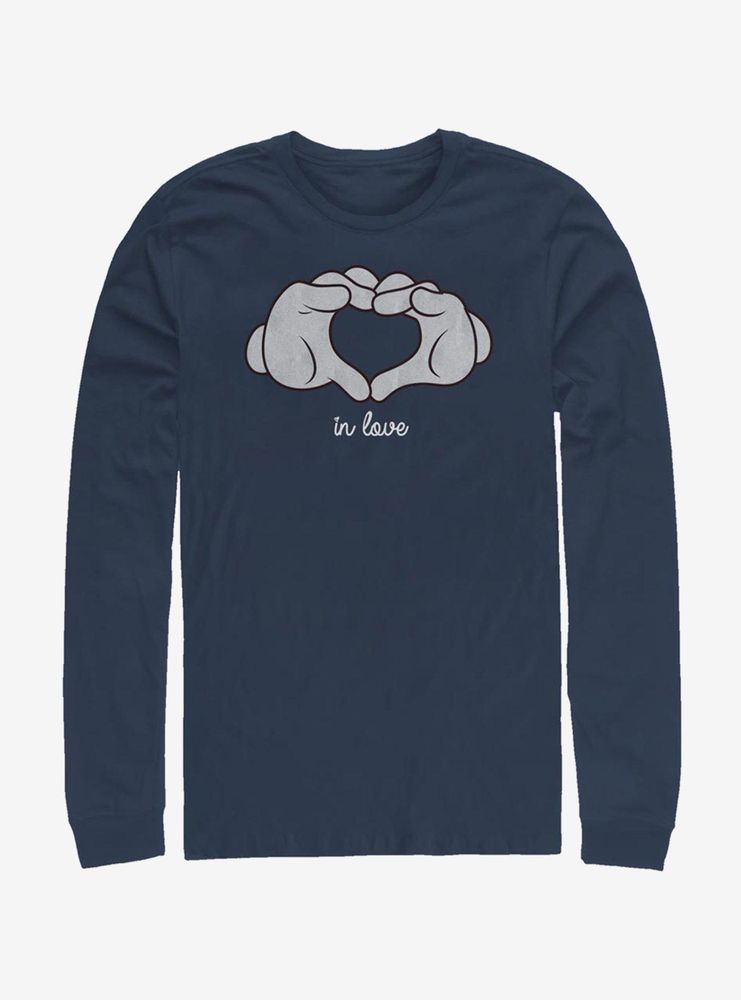 Disney Mickey Mouse Glove Heart Long-Sleeve T-Shirt