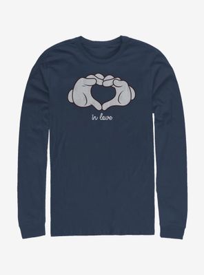 Disney Mickey Mouse Glove Heart Long-Sleeve T-Shirt