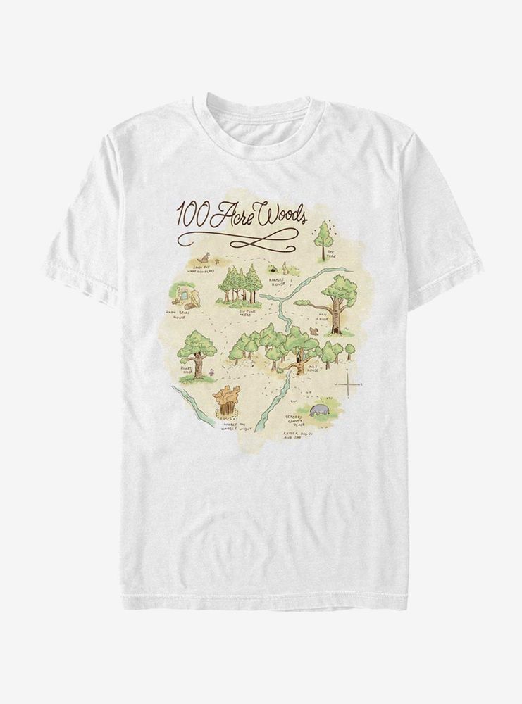 Disney Winnie The Pooh 100 Acre Map T-Shirt