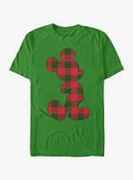 Disney Mickey Mouse Christmas Checkered T-Shirt