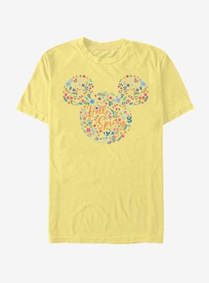 Disney Mickey Mouse Floral Ears T-Shirt
