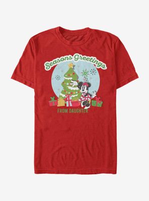 Disney Mickey Mouse Greetings From Daughter T-Shirt