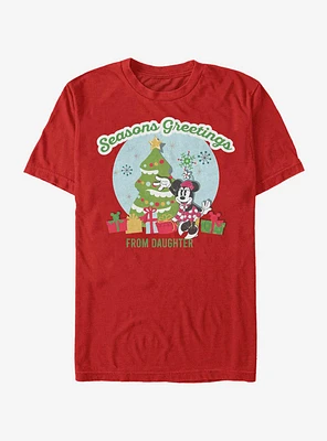 Disney Mickey Mouse Greetings From Daughter T-Shirt