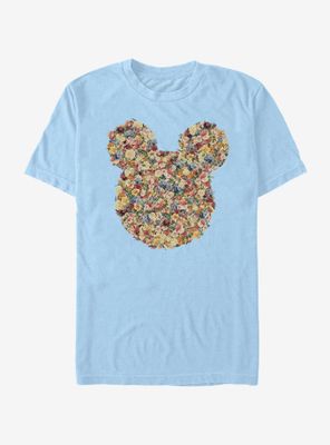 Disney Mickey Mouse Floral Head T-Shirt
