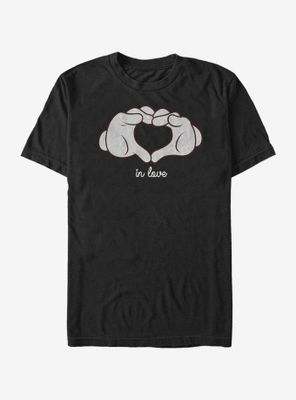 Disney Mickey Mouse Glove Heart T-Shirt
